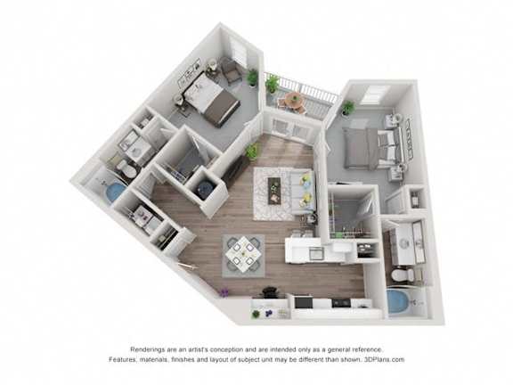 Floor Plan  RoseRidge CLASSIC PLUS Floor Plan at Vue at Embry Hills, Atlanta, 30042