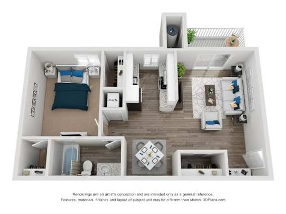 Floor Plan  COLE Classic Plus Floor Plan at Spalding Vue, Peachtree Corners, Georgia