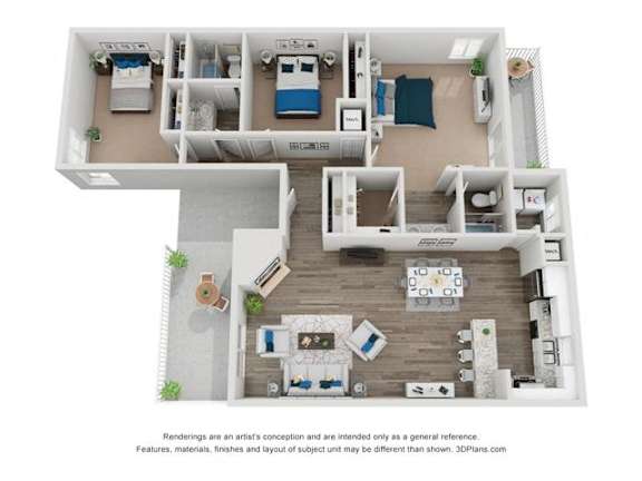 Floor Plan  VILLA Classic Floor Plan at Spalding Vue, Peachtree Corners, 30092