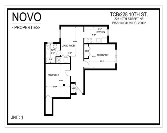 Floor Plan  Unit 1