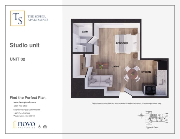 Floor Plan  studio unit plan  studio unit unit 20  find the perfect plan