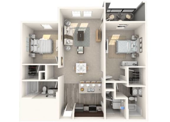 Floor Plan  2 bed 2 bathSerenity - IV Floor Plan at The Oasis at Manatee River, Florida