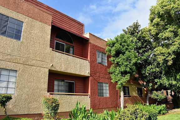 Floor Plan  Red apartment buildings
