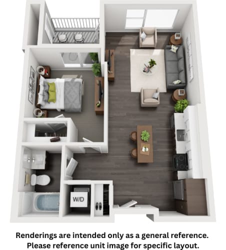 Floor Plan  a1 1 bedroom floor plan  the residences at sawmill estates