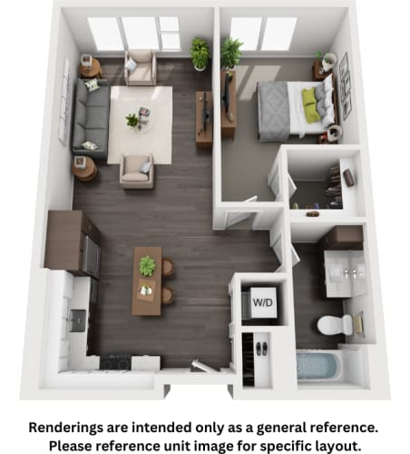 Floor Plan  a1 1 bedroom floor plan  the residences at sawmill estates