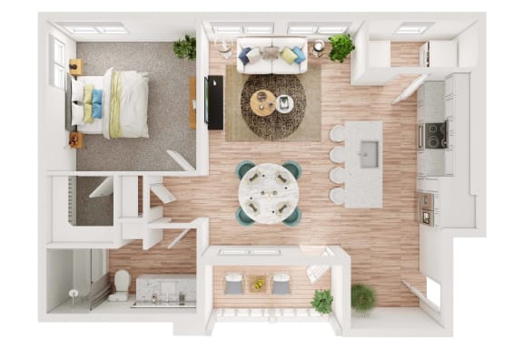 Floor Plan  A1 Floor Plan at Elevation at the Village, Gilbert, AZ 85295