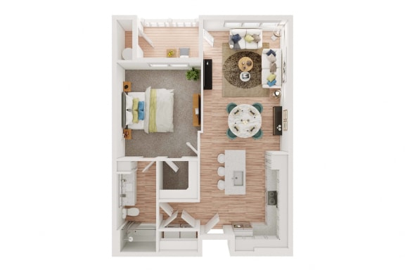 Floor Plan  A2 Floor Plan at Elevation at the Village, Arizona
