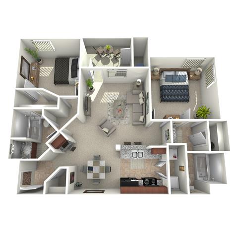 Floor Plan  B1 Floor Plan at Superstition Canyon, Mesa, AZ