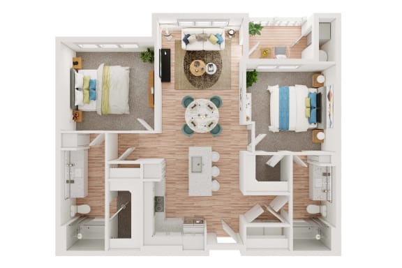 Floor Plan  B1 Floor Plan at Elevation at the Village, Gilbert