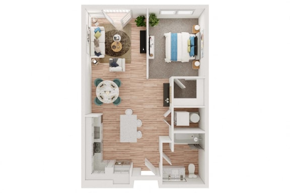Floor Plan  S1 Floor Plan at Elevation at the Village, Gilbert, 85295