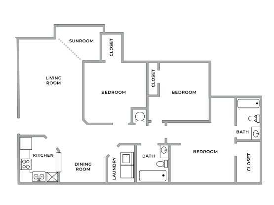 Floor Plan  a floor plan residences at the battery