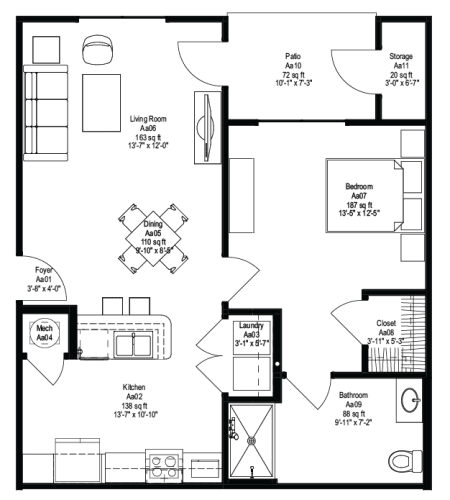 Floor Plan  a conceptual drawing of a floor plan of a house