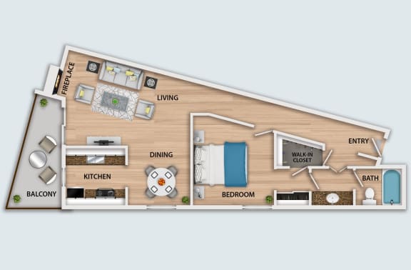 Floor Plan  a floor plan of a house with a bedroom and a living room