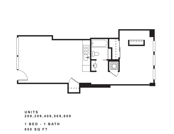 Floor Plan  a floor plan of a house with a bedroom and a living room