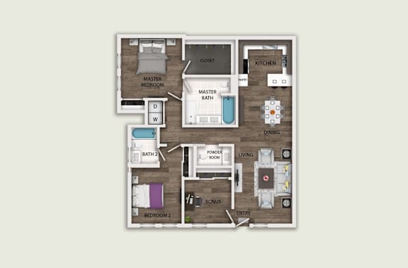 Floor Plan  a floor plan of our apartments