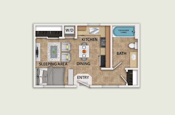 Floor Plan  a floor plan of a room with a bedroom and a bathroom