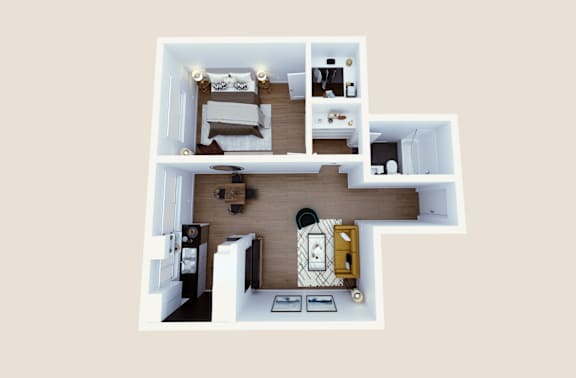 Floor Plan  One Bedroom