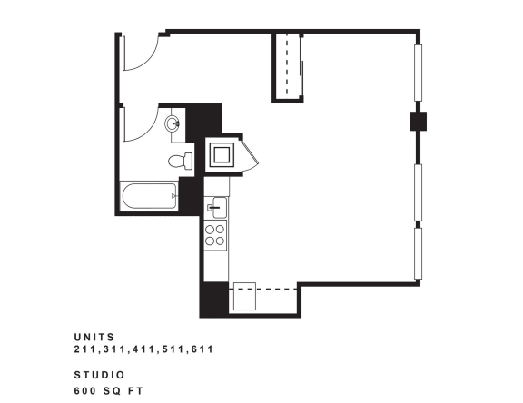 Floor Plan  a floor plan of a house with a bedroom and a living room