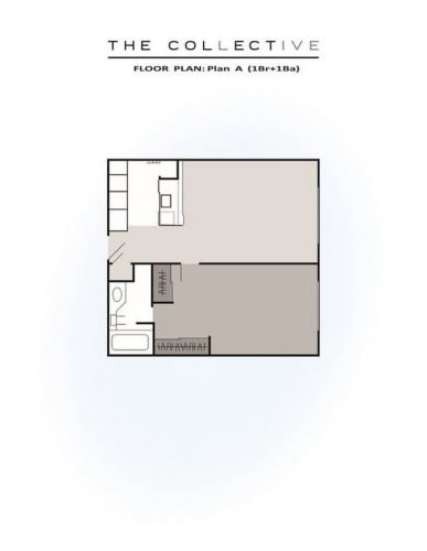 Floor Plan  1 Bedroom, 1 Bath C