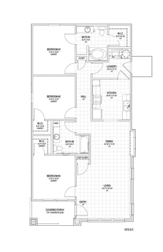 Floor Plan  a floor plan of a modern apartment with a bedroom and a living room