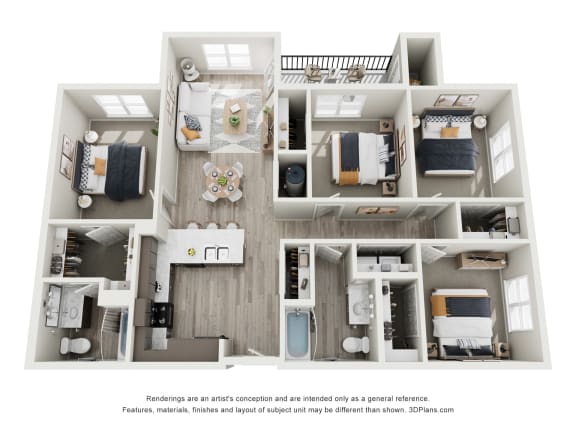 Floor Plan  a 3 bedroom floor plan  woodland  980 sq ft