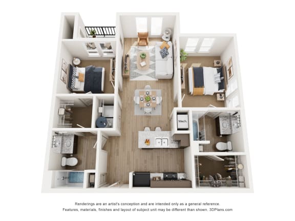 Floor Plan  a 3 bedroom floor plan of a 2100 sq ft apartment