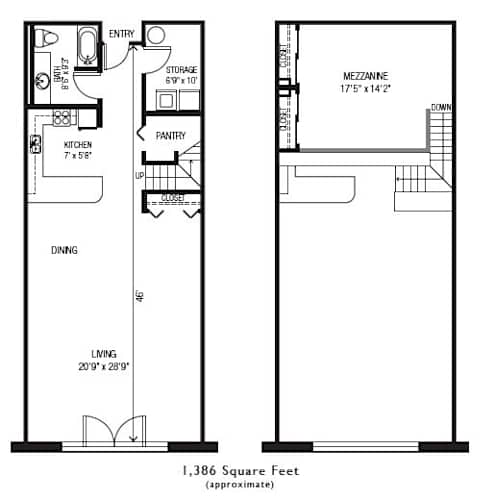 Floor Plan  Belmont Dairy Loft Floorplan