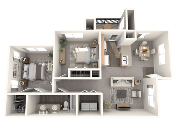 Floor Plan  Reserve at Centerra Broadmoor 2x1 Floorplan