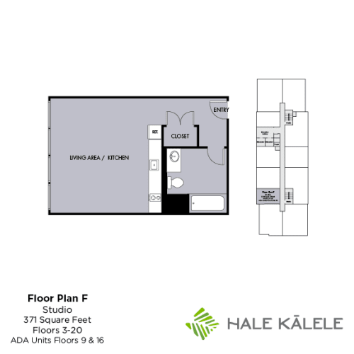 Floor Plan  Hale Kalele Apartments Floorplan F