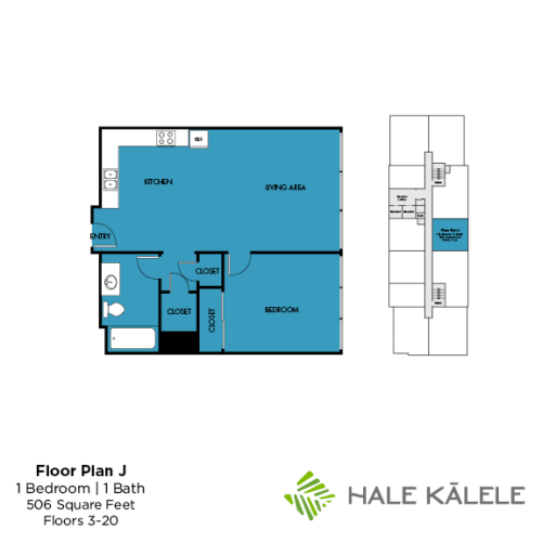 Floor Plan  Hale Kalele Apartments Floorplan J