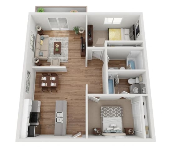 Floor Plan  Kaitlin Court Two Bedroom