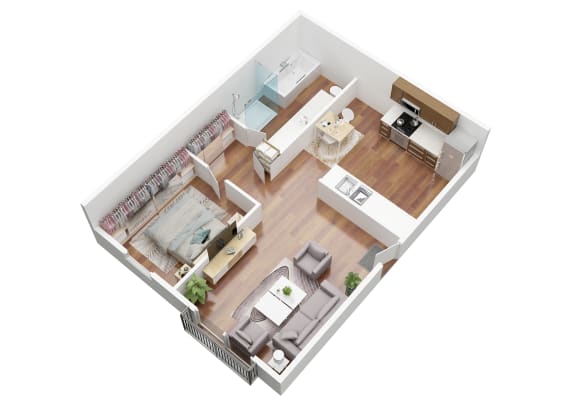 Floor Plan  9404 Apartments Queen Floorplan