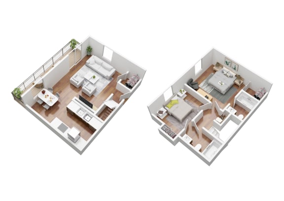 Floor Plan  Bermuda Townhome Floorplan