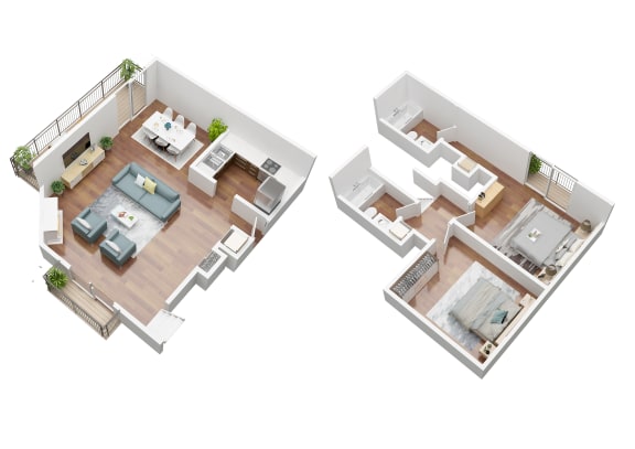 Floor Plan  Conzumel Townhome Floorplan