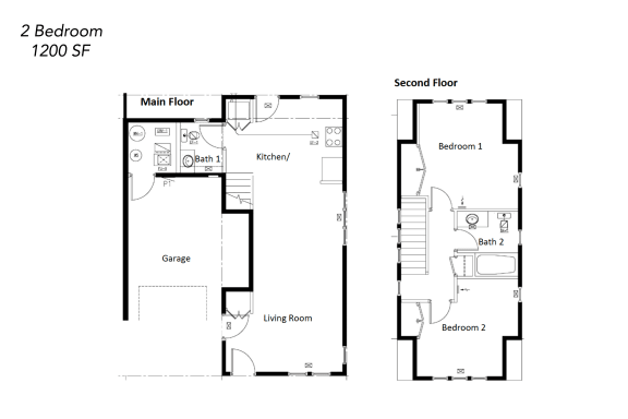 Floor Plan  Two Bedroom