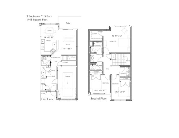 Floor Plan  Three Bedroom
