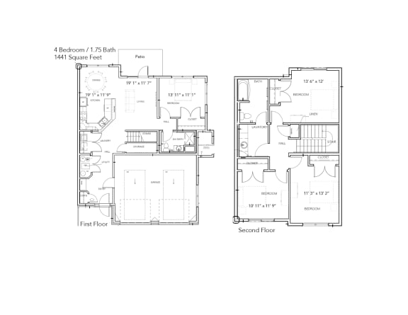 Floor Plan  Four Bedroom