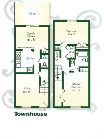 Floor Plan  floor plan of a town house