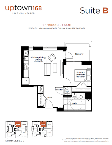 Floor Plan  a floor plan of style B