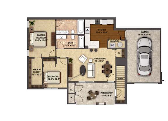 Floor Plan  Devonwood Reserve with Garage