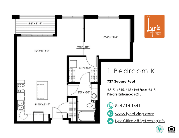 Floor Plan  a floor plan of i bedroom k