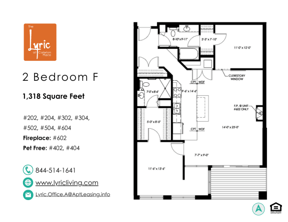 Floor Plan  a floor plan of the 2 bedroom f