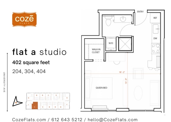Floor Plan  Flat A Studio Floor Plan