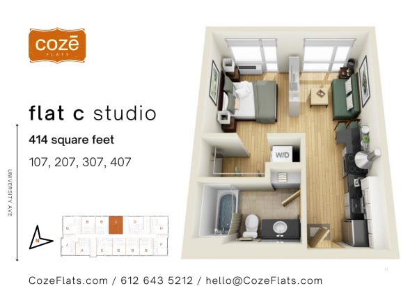 Floor Plan  Flat C Studio