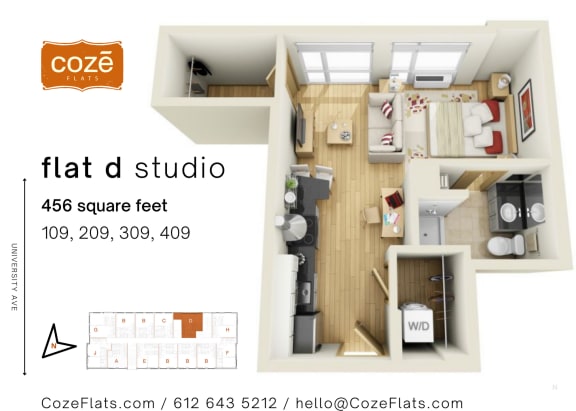 Floor Plan  Flat D Studio