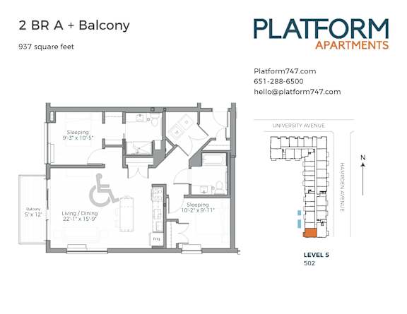 Floor Plan  a floor plan of the apartment