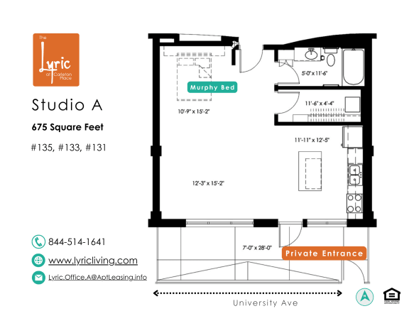 Floor Plan  a floor plan of studio a