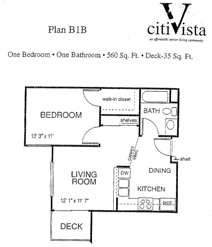 Floor Plan  2 bedroom 2 bath at VINTAGE AT CITI VISTA, Reno