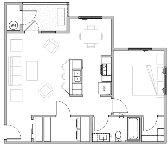 Floor Plan  Unit A2 2D Open Floor Plan at COPPER MESA, Nevada, 89508