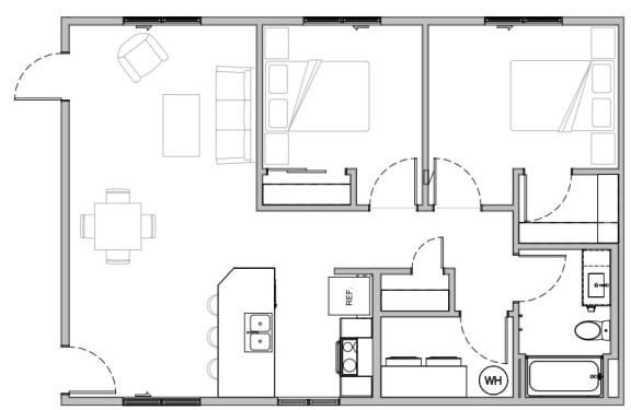 Floor Plan  B1 Floor Plan at COPPER MESA, Reno, NV 89508